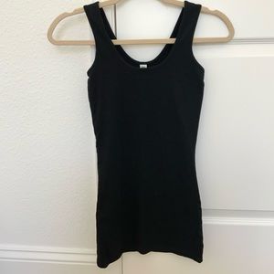 Tank top Black Solid Scoop Neck Top
